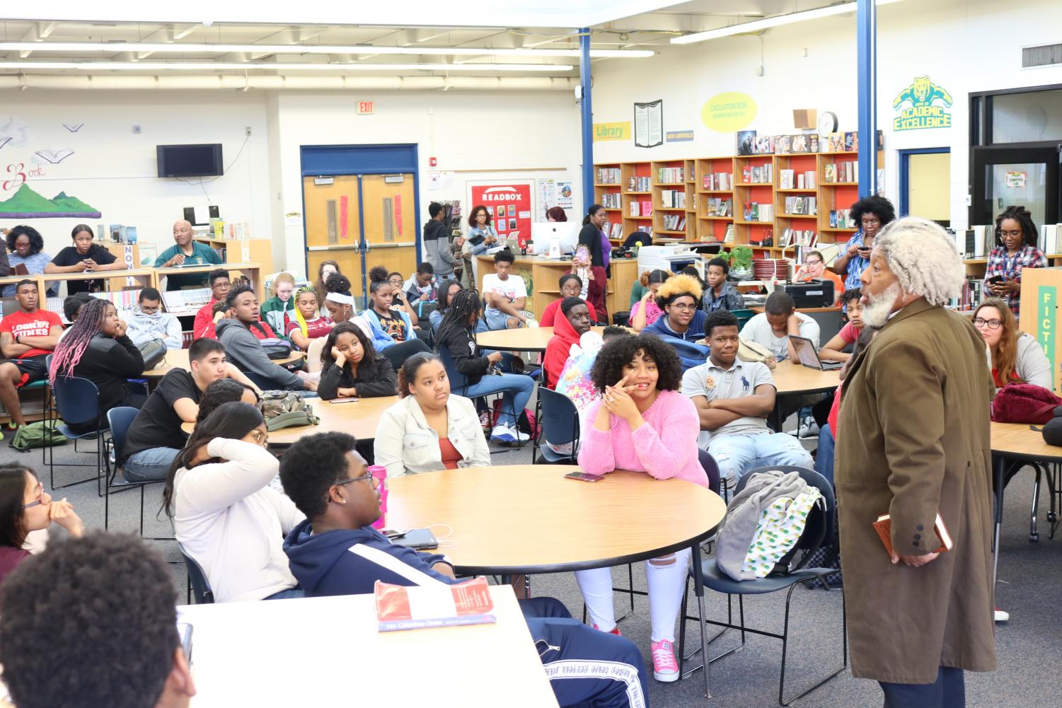Frederick Douglass Visits BHS