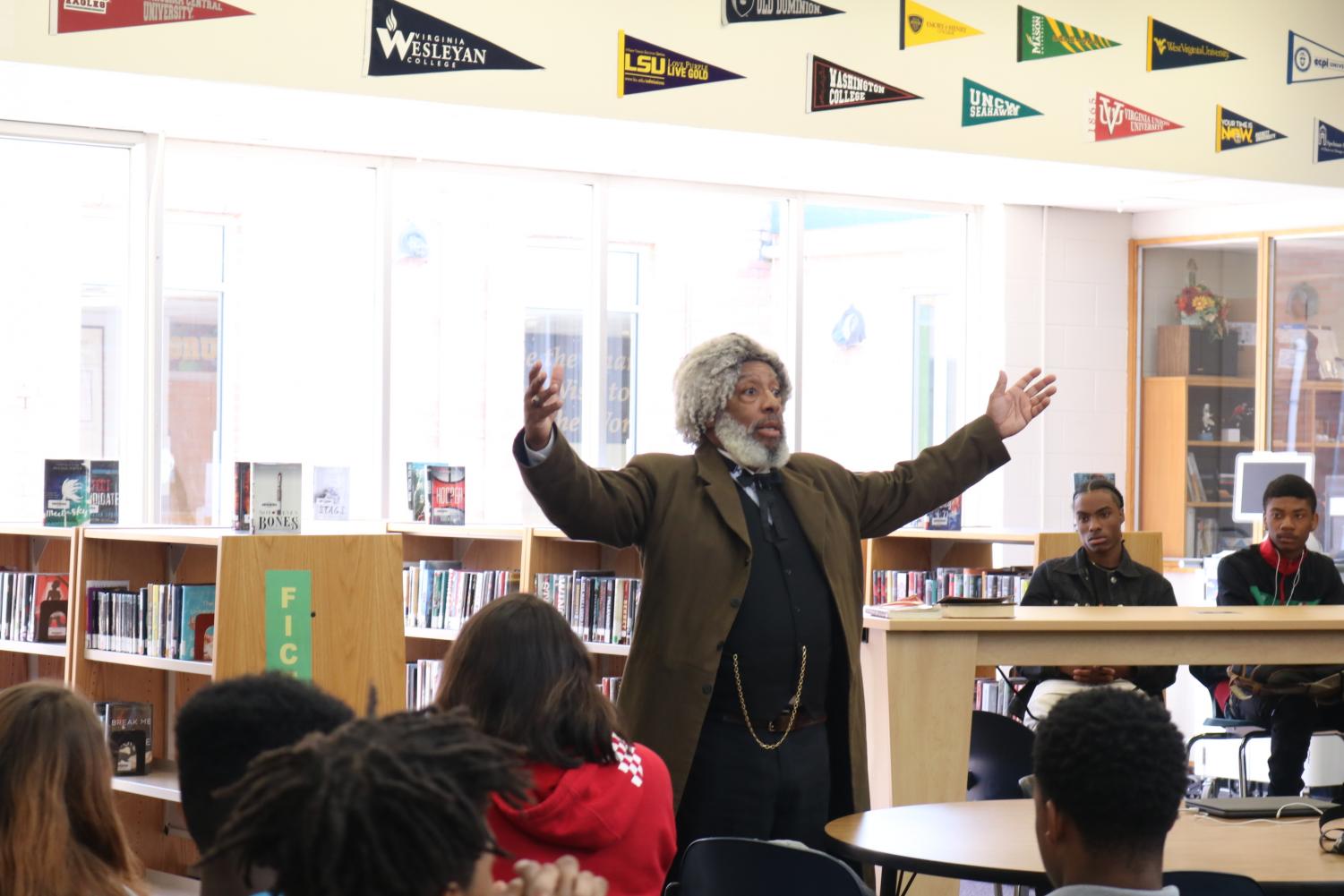 Frederick Douglass Visits BHS