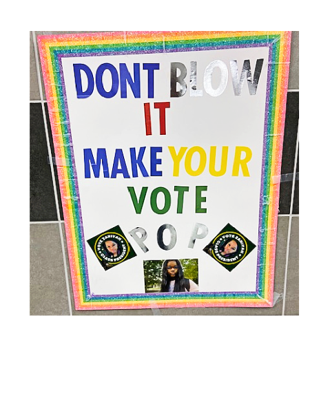 Image of student campaign poster. 